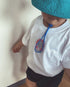 【COME HELL HIGH WATER】COIL  LOGO  KIDS TEE -white-